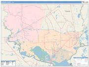 Orange <br /> Wall Map <br /> Color Cast Style 2025 Map