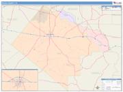 Pecos <br /> Wall Map <br /> Color Cast Style 2025 Map