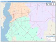 Rockwall <br /> Wall Map <br /> Color Cast Style 2025 Map