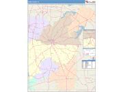 Rusk <br /> Wall Map <br /> Color Cast Style 2025 Map