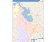 San Jacinto <br /> Wall Map <br /> Color Cast Style 2025 Map