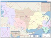 San Patricio <br /> Wall Map <br /> Color Cast Style 2025 Map