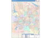 Tarrant <br /> Wall Map <br /> Color Cast Style 2025 Map