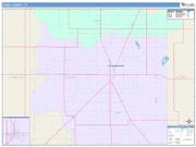 Terry <br /> Wall Map <br /> Color Cast Style 2025 Map