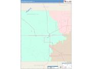 Throckmorton <br /> Wall Map <br /> Color Cast Style 2025 Map