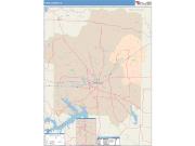 Titus <br /> Wall Map <br /> Color Cast Style 2025 Map