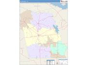 Tyler <br /> Wall Map <br /> Color Cast Style 2025 Map