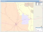 Uvalde <br /> Wall Map <br /> Color Cast Style 2025 Map