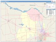 Wichita <br /> Wall Map <br /> Color Cast Style 2025 Map
