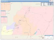 Sevier <br /> Wall Map <br /> Color Cast Style 2025 Map