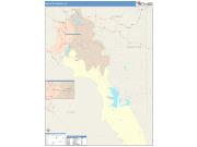 Wasatch <br /> Wall Map <br /> Color Cast Style 2025 Map