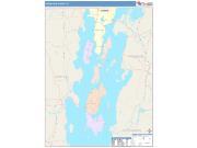 Grand Isle <br /> Wall Map <br /> Color Cast Style 2025 Map