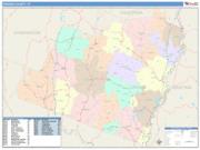 Orange <br /> Wall Map <br /> Color Cast Style 2025 Map
