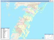 Accomack <br /> Wall Map <br /> Color Cast Style 2025 Map