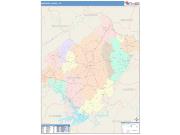 Bedford <br /> Wall Map <br /> Color Cast Style 2025 Map