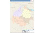 Caroline <br /> Wall Map <br /> Color Cast Style 2025 Map