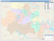 Chesterfield <br /> Wall Map <br /> Color Cast Style 2025 Map