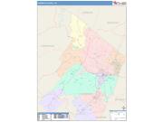 Frederick <br /> Wall Map <br /> Color Cast Style 2025 Map