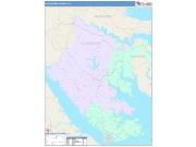 Gloucester <br /> Wall Map <br /> Color Cast Style 2025 Map