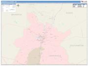 Greensville <br /> Wall Map <br /> Color Cast Style 2025 Map