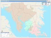 Lancaster <br /> Wall Map <br /> Color Cast Style 2025 Map