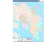 Mathews <br /> Wall Map <br /> Color Cast Style 2025 Map