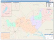 Orange <br /> Wall Map <br /> Color Cast Style 2025 Map