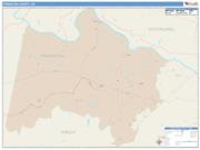 Powhatan <br /> Wall Map <br /> Color Cast Style 2025 Map