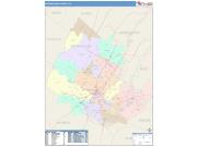 Rockingham <br /> Wall Map <br /> Color Cast Style 2025 Map