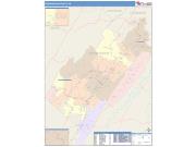 Shenandoah <br /> Wall Map <br /> Color Cast Style 2025 Map
