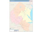 Stafford <br /> Wall Map <br /> Color Cast Style 2025 Map