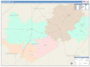 Sussex <br /> Wall Map <br /> Color Cast Style 2025 Map
