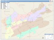Tazewell <br /> Wall Map <br /> Color Cast Style 2025 Map
