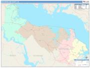Westmoreland <br /> Wall Map <br /> Color Cast Style 2025 Map