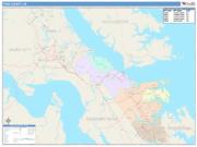 York <br /> Wall Map <br /> Color Cast Style 2025 Map