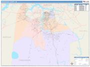 Chesapeake <br /> Wall Map <br /> Color Cast Style 2025 Map
