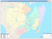 Hampton <br /> Wall Map <br /> Color Cast Style 2025 Map