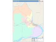 Benton <br /> Wall Map <br /> Color Cast Style 2025 Map