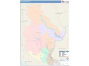 Chelan <br /> Wall Map <br /> Color Cast Style 2025 Map