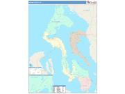 Island <br /> Wall Map <br /> Color Cast Style 2025 Map