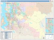 King <br /> Wall Map <br /> Color Cast Style 2025 Map