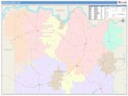 Lincoln <br /> Wall Map <br /> Color Cast Style 2025 Map
