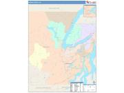 Mason <br /> Wall Map <br /> Color Cast Style 2025 Map