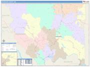 Okanogan <br /> Wall Map <br /> Color Cast Style 2025 Map