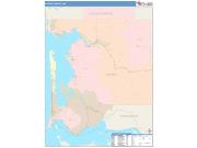 Pacific <br /> Wall Map <br /> Color Cast Style 2025 Map
