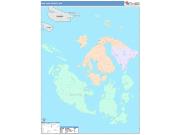 San Juan <br /> Wall Map <br /> Color Cast Style 2025 Map