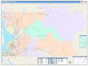 Snohomish <br /> Wall Map <br /> Color Cast Style 2025 Map