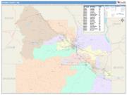 Yakima <br /> Wall Map <br /> Color Cast Style 2025 Map