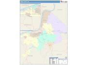 Cabell <br /> Wall Map <br /> Color Cast Style 2025 Map