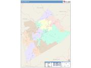 Clay <br /> Wall Map <br /> Color Cast Style 2025 Map